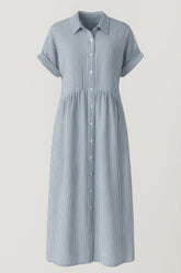 Ladies' Elegant Midi Dress with Pockets