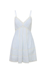 Docila Cotton Striped Dress - VINTAGE VOYAGE