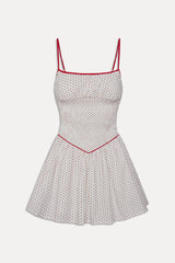 Coast Cotton Mini Dress - Red Dot