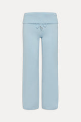 Dawson Knit Fold Over Pants - Daydream