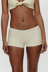 Caster Terry Cheeky Boy Shorts - Lemon