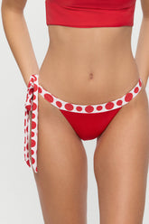 Coco Skimpy Bikini Bottom - Red Dottie