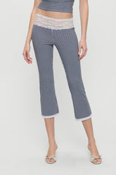 Nikki Gingham Capri Pants - Midnight Wishes