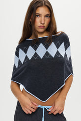 Scout Knit Poncho - Stone
