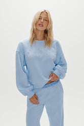 Travel Day Cotton Crewneck - Morning