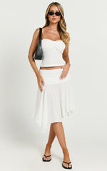 Lioness - Dancer Midi Skirt in Snow