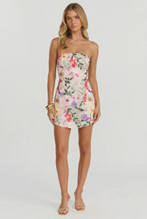 Birthday in Positano Floral Mini Dress