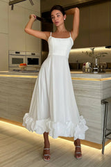 EVA MIDI DRESS - WHITE