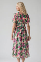 Elegant Long Dress with V-Neck