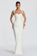 Hourglass Maxi Dress — Sculpted Silhouette, Effortless Style