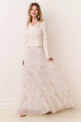 Lomani Secret Crush Tulle Maxi Skirt