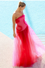 Emilie Dress - Raspberry