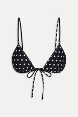 Elena Reversible Micro Bikini Top - Frost