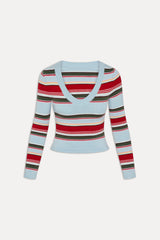 Kit V Neck Knit Sweater - Ocean Ave