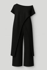 Chic Women's Clothing Set: Elegant Blouse & Tailored Trousers