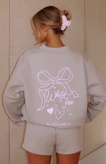 Love You Forever Oversized Sweater Moon